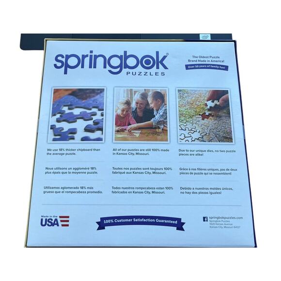 Springbok Yuletide Cottage Cabin Retreat 1000 Piece Puzzle Winter Scene - Picture 4 of 6